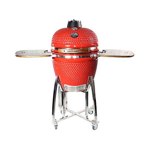 21" Large Outlast Ceramic Kamado Barbecue Charcoal Grill #TOP3