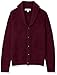 Amazon Essentials Men's Long-Sleeve Soft Touch Shawl Collar Cardigan, Burgundy, XX-Large