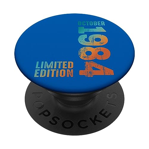 Impresionante edición limitada octubre 1984 retro 1984 vintage 1984 PopSockets PopGrip Intercambiable