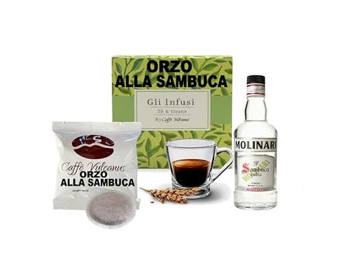 Espresso d'Orzo aromatizzato alla sambuca di Caffè Vulcanus, 50 cialde
