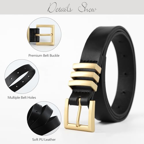 Women Trendy Leather Belt Casual Party Fashion Skinny Thin Belt for Jeans Pants Dress Belt2