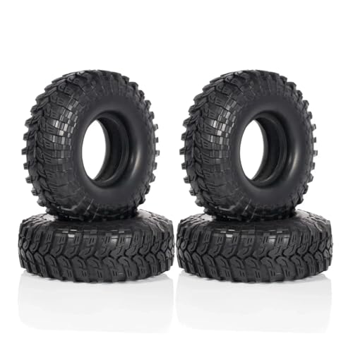 Pneus en caoutchouc 1.9 pour jante beadlock RC, grip supérieur 115mm pour Trx4 et Scx10