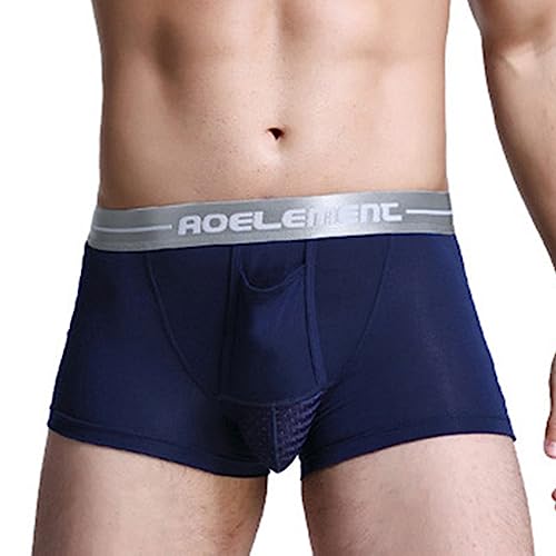 Calzoncillos tipo bóxer para hombre con separación del escroto transpirables pack de 6 2