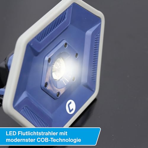 Foco LED de 3000 lúmenes recargable 6700 mAh portátil e inclinable 180 grados 3