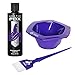 Arctic Fox Bundle with Tint Brush and Bowl, 100% Vegan Semi Permanent Hair Color Dye, 4 Oz or 8 Oz (4oz, Purple Rain)