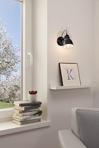Eglo Applique Priddy Nera Regolabile, In Stile Retrò - 2