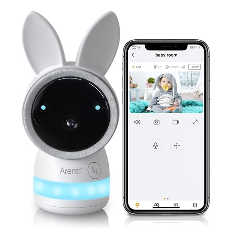 Image of Add-on Camera for Arenti WiFi Baby Video Monitor,Night Vision,Lullabies,Cry Detection,Temp & Humidity Sensor,Two Way Talk,App Control(Single Camera)