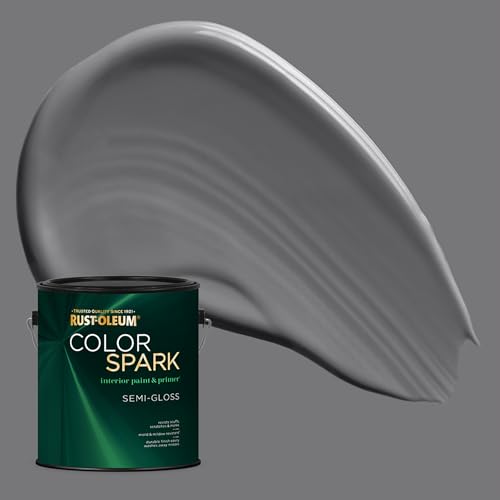Image of Rust-Oleum Color Spark Interior Paint and Primer in One, Semi-Gloss, Mineral, 1 Gallon