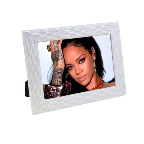 Porta Retrato de Madeira Palha 10x15 - PRSC-1 Branco