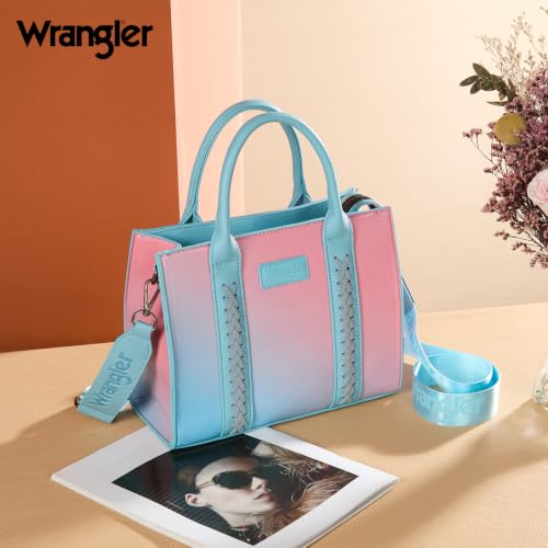 Image of Wrangler Tote Bag for Women Designer Satchel Handbags Top-handle Purses with Strap