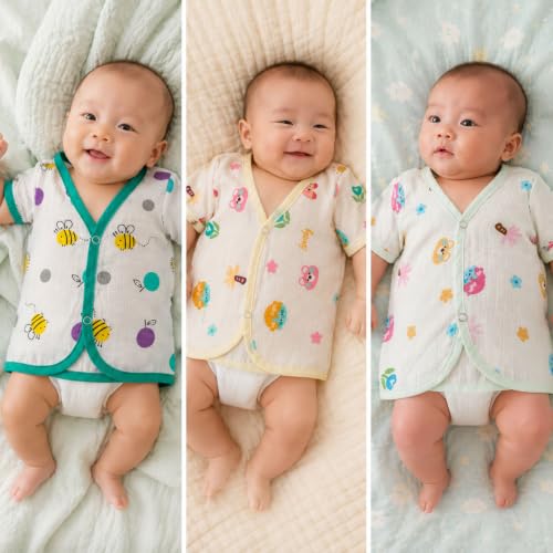 Image of V2M Cotton Jhabla New Born Baby Clothes