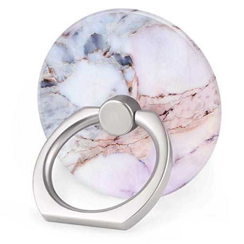 SeKunmRy Phone Grip Holder, Expanding Grip for Cellphones, 360 Rotation Bracket Grip Holder for Phones, iPad and Tablet (Marble)
