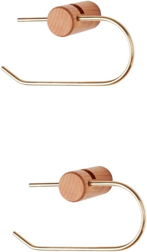 Veemoon 2pcs Wall-Mounted Toilet Paper Holder Paper Towel Rack Pivoting Roll Stand for Home