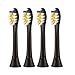 Price comparison product image Black Replacement Brush Heads Compatible with Diamond Clean Philips Sonicare Toothbrush - 4 Pack