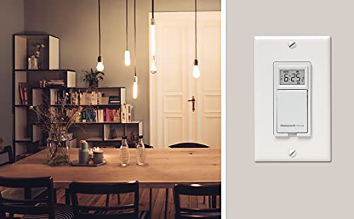 Honeywell Home Rpls530A 7 Day Programmable Light Switch, White (Requires 40 W Minimum) #TOP3