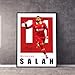 Salah Poster, Famous Soccer Player Posters, Mohamed Salah Posters For Boys Bedroom, Soccer Wall Art, Gift for Fan Football, Mohamed Salah Wall Art, Living Room Sport Room Gift for Fan Football - 16x20 Inches