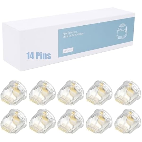 bio pen Q2 wkłady - 14 Pins do leczenia miejscowych problemów skóry, takich jak blizny potrądzikowe (10 sztuk, 14Pins)