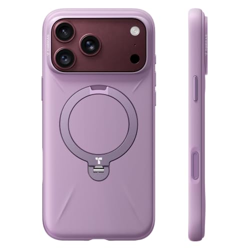 TORRAS Q3 Silicone for iPhone 18 Pro Case with 360 Magnetic Stand, Purple