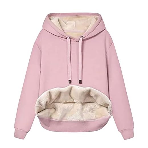 Susenstone Pull Femme Doublure Polaire Intérieure Chaude Hiver Manches Longues Basic Outwear Sweats Chic Pas Cher
