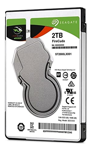 Seagate 2.5-Inch 2 TB FireCuda Internal SSHD Hard Drive for PC/PS4 - Silver