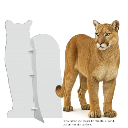 Image of Cougar 3FT Life Size Cardboard Cutout - A Fun Animal Standup for Photo Booths, Birthday Parties, and Events
