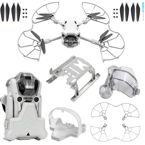 Craznick Mini 4 Pro Accessories Bundle: with Propellers Blades Guard