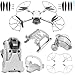 Produktbild Craznick Mini 4 Pro Zubehör Kit Propeller Propellerschutz Landefüße Erweiterte Fahrwerk Landegestell Propellerschützer Strap Gimbal Protector Lens Cover für DJI Mini 4 Pro Fly More Combo Zubehör