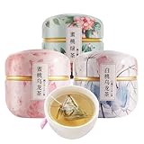 白桃烏龍茶 フルーティーな香り 烏龍茶 果実の香りが豊か まろやかでコクのある味わい 果物茶 ウーロン茶 ティーバッグ 花茶 茶葉 中国食品 中国茶 (合計3缶, ピーチウーロン15袋＋ホワイトピーチウーロン15袋＋ピーチグリーンティー15袋)