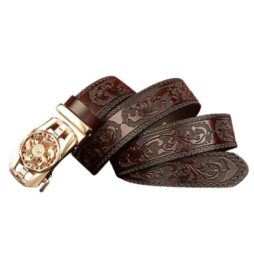 Ceinture réglable homme finissant les problèmes de taille avec cuir gaufré