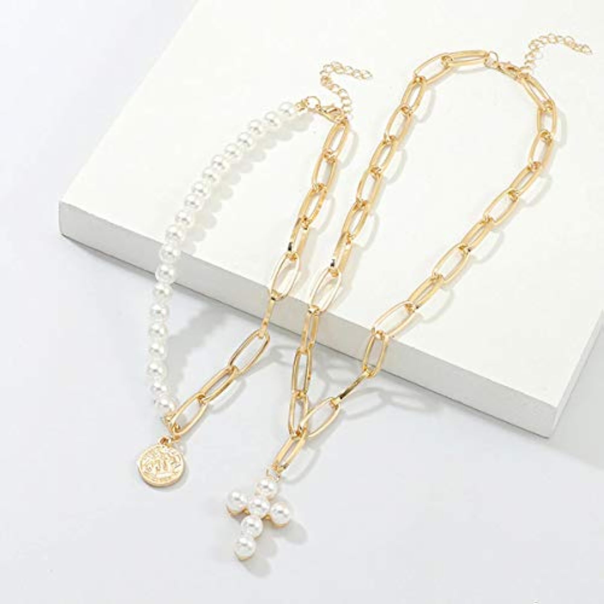 Gold-Tone Plated Layered Necklace