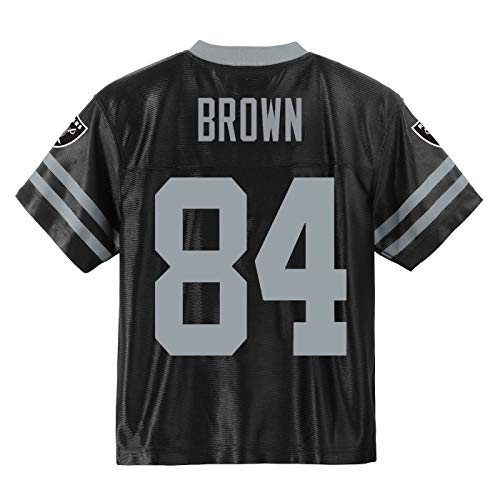 Antonio Brown Oakland Raiders#84 Black Youth Player Home Jersey (Medium 10/12)