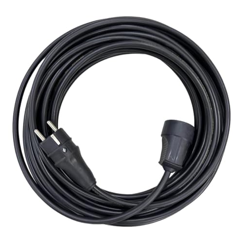 30 METRE 3x2,5 MM CCA TTR TEKLİ SİYAH RENK TOPRAKLI KAUÇUK SEYYAR ELEKTRİK KABLOSU