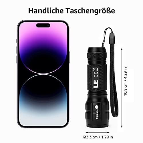 Mini LED Taschenlampe LE1000 von Lighting EVER Kompakt und robust
