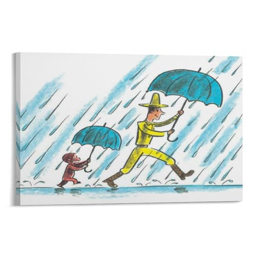 Curious George ̃W[W Aj |X^[ EH[A[g  LoX G xbh[ |X^[ rO ǂ̊G12x18inch(30x45cm)