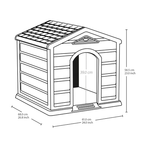 Casinha para Cachorro Médio nº 4 Plástico Sustentável UV Rimax