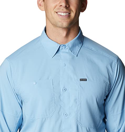 Image of Columbia Men's Silver Ridge Utility Lite Long Sleeve, Jet Stream, XX-Large