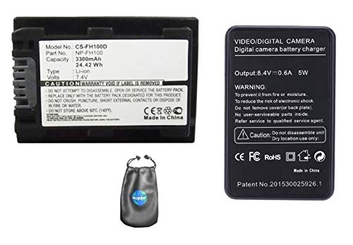 Cargador NP-FH100 Sony DCR-SR40 SR42 accesorio de sustitución