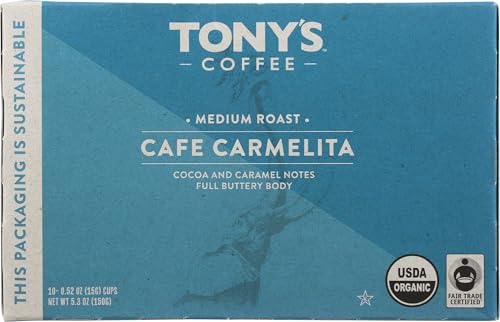 Tony's Coffee Cafe Carmelita Medium Roast Coffee Single Serve Capsules, 10 ct (Pack of 2) image 4