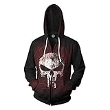 ✿OCCASION - Freizeitkleidung, Halloween Cosplay Party Custome, Unisex Superhero Zip Up Hoodie Jacke für Kinder Teenager Mädchen Jungen Geburtstag, Feiertag, Halloween, Weihnachtstag, Club, Cosplay Party, Ausflug, Sport, Freizeit, Täglich usw.