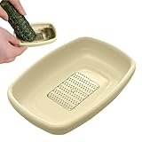 Plato Para Triturar Ajos Y Rallador - Plato Rallador De Jengibre Con Raspador, Herramientas Para Moler Ajo | Trituradora De Cebolla Portátil Para El Hogar, Herramienta De Preparación De Alimentos