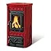 Produktbild La Nordica Holzofen Gaia Beschichtung aus Steingut Wärme Nennleistung 6 kW 172 M3 Beheizbare Farbe bordeaux