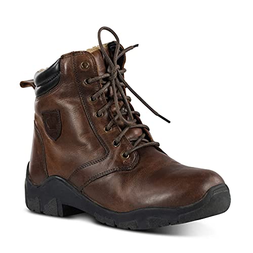 Bottines jodhpurs cuir hiver Chamonix marron 42 haut de gamme