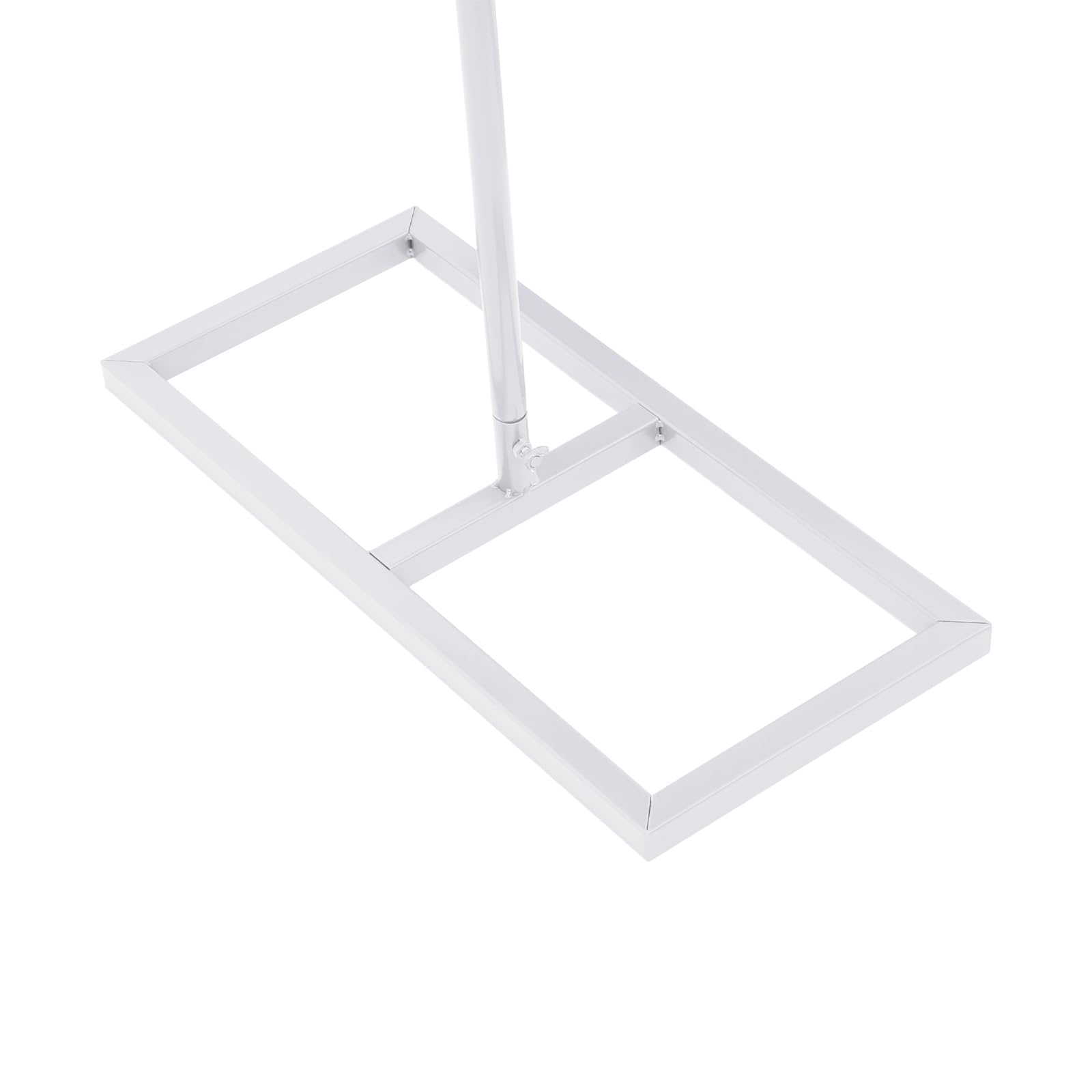 Arche de mariage de 2 x 2 m avec 2 supports de fleurs, support de fond en métal blanc pour fêtes et photos | Kit complet avec support, portable et facile à monter | pour mariage, anniversaire, fête