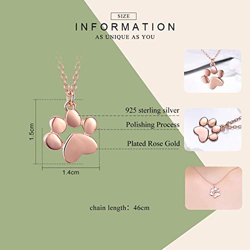 Collier d'empreintes de pas avec pendentif rose pour maman