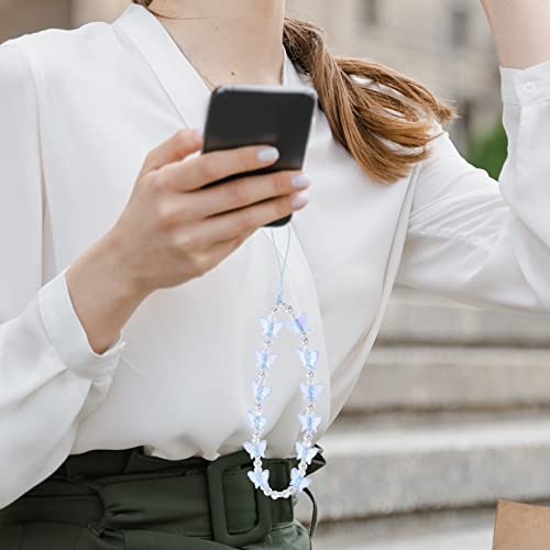 LABRIMP Corrente De Cristal Pendurada Capa De Telefone Pulseira Inteligente Corrente Charme Corda Pu