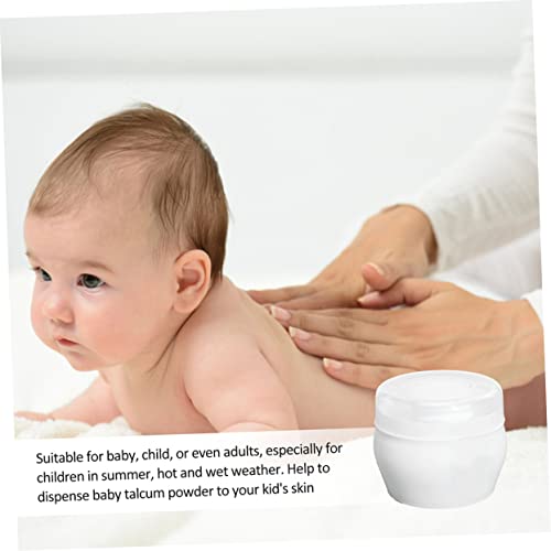 ibasenice 2 Conjuntos De Puff De Pelúcia Para Bebê Caixas De Pó De Bebê Transparentes Recipiente De