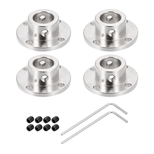 Rebower - Rebower 12mm Rigide Bride Couplage Connecteur Moteur Coupleur (w 8pcs Vis M2 Hex Clé), [pour Bricolage Moteurs pas à pas ]-4 Paquet