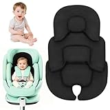 KBIBCK Newborn Car Seat Insert Head and Body Support, Baby Stroller Cushion, Reversible, Universal Pushchair Seat Liner Infant, Breathable Soft Baby Pram Liner for Stroller, Swing, Bassinet