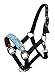 Showman Pony Size Rainbow Pony Halter w/Rhinestone Conchos! New
