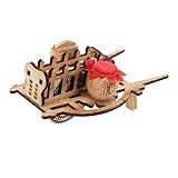  Toddmomy Brouette Bois Décorative Vintage Ornement Bois Simulé De Monocycle pour Décoration Intérieure pour Offrir Ou Enrichir Votre Décor